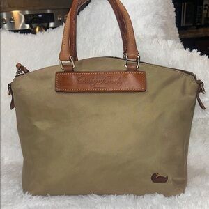 Dooney & Bourke Olive and Brown Satchel